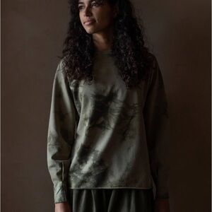 NWT The Simple Folk Tie Dye Sweatshirt - Olive
